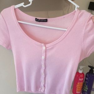 Brandy Melville pink zelly top!